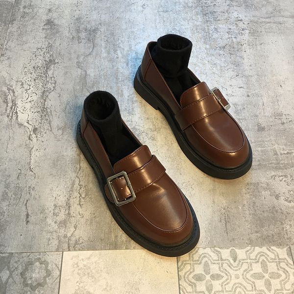 korean shoes casual female sneakers shose women loafers with fur oxfords women's all-match buckle strap autumn round toe 2019, Black
korean shoes casual female sneakers shose women loafers with fur oxfords women's all-match buckle strap autumn round toe 2019, Black