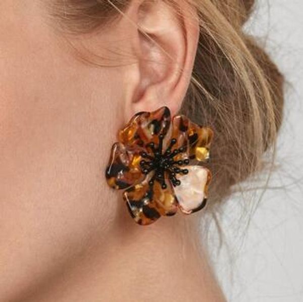 vintage acetic acid acrylic flower stud earrings for women crystal acetate resin for girls fashion jewelry, Silver
vintage acetic acid acrylic flower stud earrings for women crystal acetate resin for girls fashion jewelry, Silver
