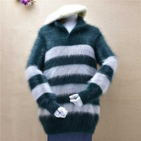 hairy thick winter stripped mink cashmere knitted turn-down neck loose pullover angora hair winter jumper top, White;black
hairy thick winter stripped mink cashmere knitted turn-down neck loose pullover angora hair winter jumper top, White;black