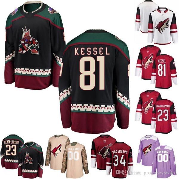 Arizona Coyotes Jersey Phil Kessel Carl Soderberg Dave Bolland Oliver Ekman-Larsson Derek Stepan Shane Doan Clayton Keller Darcy Kuemper
Arizona Coyotes Jersey Phil Kessel Carl Soderberg Dave Bolland Oliver Ekman-Larsson Derek Stepan Shane Doan Clayton Keller Darcy Kuemper