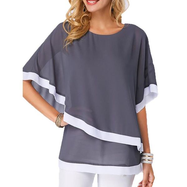 yashangyi 5xl summer women's chiffon shirts 2019 blusas bat sleeve stitching irregular blouse lady plus size clothing, White
yashangyi 5xl summer women's chiffon shirts 2019 blusas bat sleeve stitching irregular blouse lady plus size clothing, White