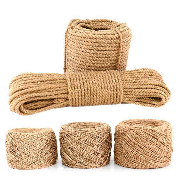100m 1mm 2mm 3mm natural jute twisted cord rope diy craft decoration rope thread for gift packing / bags / tag, Black;white
100m 1mm 2mm 3mm natural jute twisted cord rope diy craft decoration rope thread for gift packing / bags / tag, Black;white