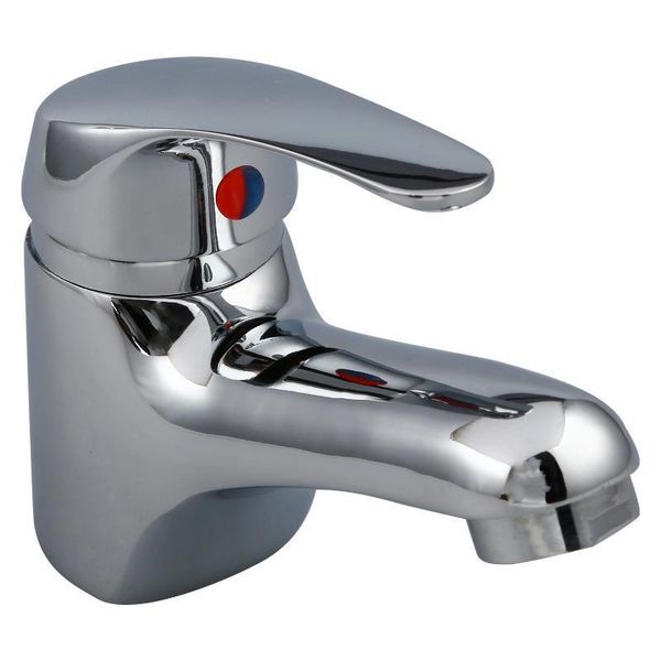chrome single lever lavatory bathroom faucet with up drain