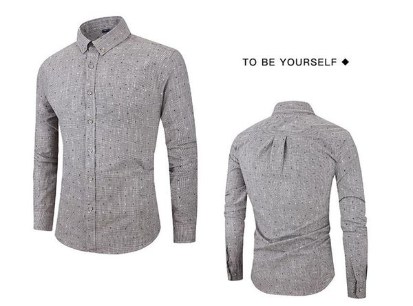dot print mens casual shirts fashion single breasted long sleeve mens designer shirts casual males clothing, White;black
dot print mens casual shirts fashion single breasted long sleeve mens designer shirts casual males clothing, White;black