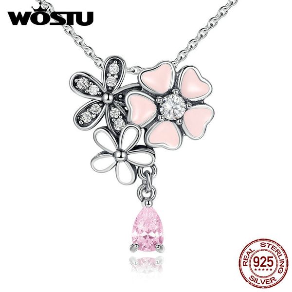 100% real 925 sterling silver poetic daisy cherry blossom pendant necklaces with pink cz for women jewelry girlfriend gift
100% real 925 sterling silver poetic daisy cherry blossom pendant necklaces with pink cz for women jewelry girlfriend gift