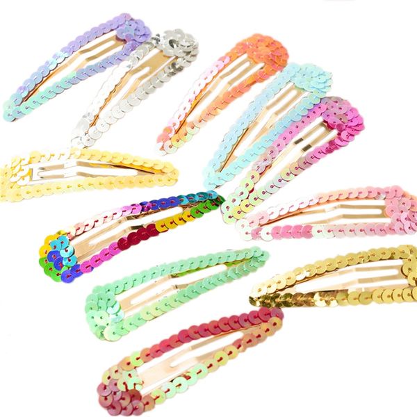 11 pieces /set hair accessories cute sequins alloy bb clip color flash hairpin hair accessories, Golden;white 
11 pieces /set hair accessories cute sequins alloy bb clip color flash hairpin hair accessories, Golden;white
