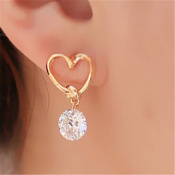 fashion crystal love heart drop earrings luxury drop earrings for women elegant lady korean style gold color jewelry jn0197, Silver
fashion crystal love heart drop earrings luxury drop earrings for women elegant lady korean style gold color jewelry jn0197, Silver