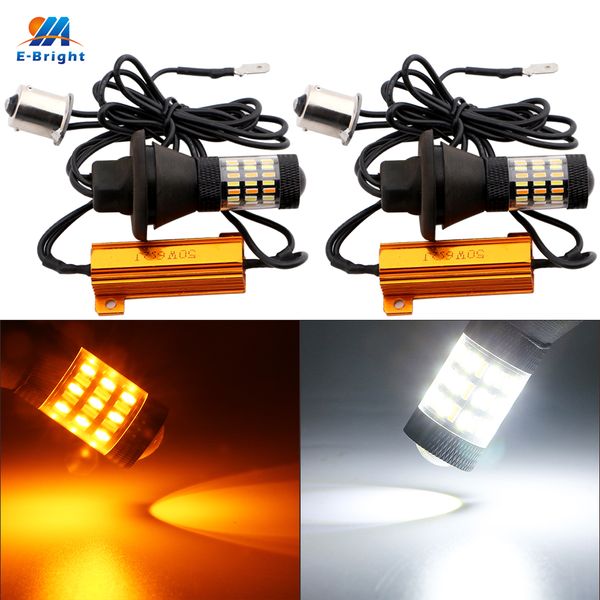 ym e-bright 1set 1156 p21w ba15s py21w bau15s 4014 60 smd no error led canbus car turn lights 12v dc dual color white+amber
ym e-bright 1set 1156 p21w ba15s py21w bau15s 4014 60 smd no error led canbus car turn lights 12v dc dual color white+amber