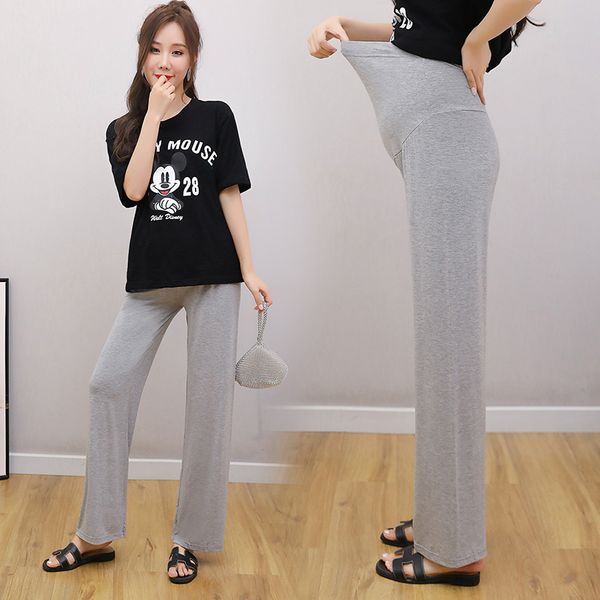 summer thin modal maternity full long pants high waist belly wide leg loose clothes for pregnant women pregnancy lounge, White
summer thin modal maternity full long pants high waist belly wide leg loose clothes for pregnant women pregnancy lounge, White