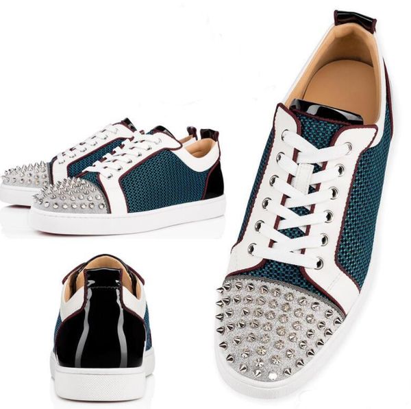 дизайнер low top шипы toe блеск младший красная подошва кроссовки обувь для мужчин женщины с сеткой из кожи louisflat повседневного walking, Black
дизайнер low top шипы toe блеск младший красная подошва кроссовки обувь для мужчин женщины с сеткой из кожи louisflat повседневного walking, Black