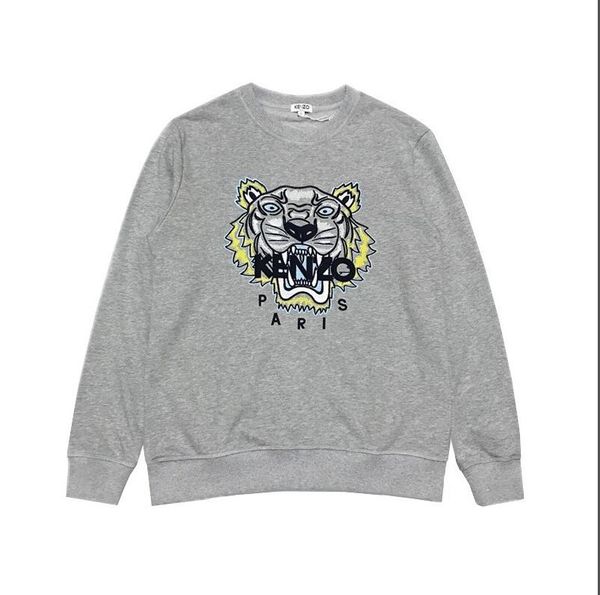 2019 sweater ladies cotton color ring striped letters animal print casual shirt long-sleeved sweater tiger head embroidery--4, White 
2019 sweater ladies cotton color ring striped letters animal print casual shirt long-sleeved sweater tiger head embroidery--4, White