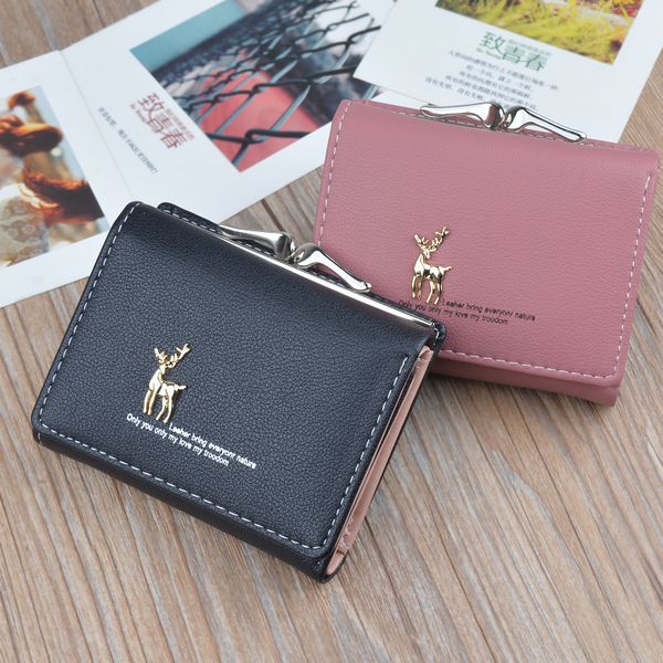 brand women leather wallet small short cute purses female pink coin wallet clutch bags hasp credit card slots holder lady, Red;black
brand women leather wallet small short cute purses female pink coin wallet clutch bags hasp credit card slots holder lady, Red;black