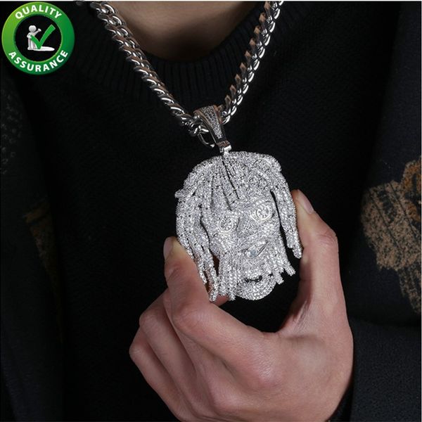 hip hop silver jewelry mens diamond necklace iced out pendant cuban link chain bling lil pump portrait pendants luxury designer rapper charm
hip hop silver jewelry mens diamond necklace iced out pendant cuban link chain bling lil pump portrait pendants luxury designer rapper charm