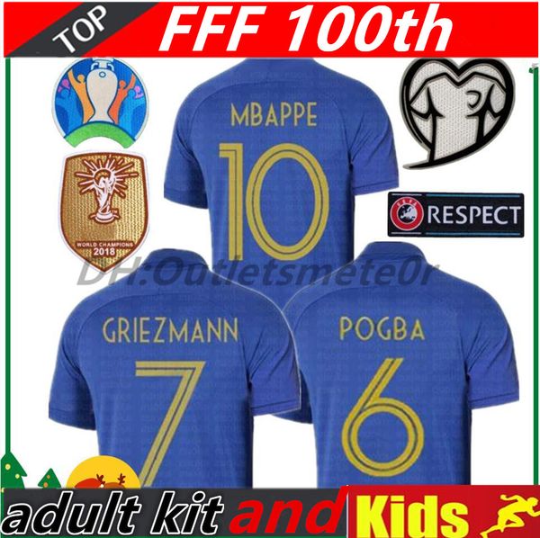 France 1919 2019 pecial edition centenary occer jer ey henry 19 20 mbappe 100th kante maillot de foot zidane equipe kid football hirt
France 1919 2019 pecial edition centenary occer jer ey henry 19 20 mbappe 100th kante maillot de foot zidane equipe kid football hirt