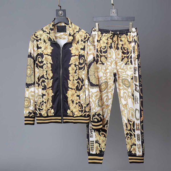 luxury casual men suit fashion monogrammed gold men's sportswear sportswear long sleeve hoodie drawstring trousers suit man, Gray
luxury casual men suit fashion monogrammed gold men's sportswear sportswear long sleeve hoodie drawstring trousers suit man, Gray