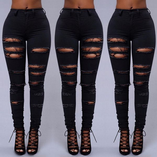 2018 fashion button woman pants hole pockets hollow out jeans black and white solid comfortable woman jeans2, Blue
2018 fashion button woman pants hole pockets hollow out jeans black and white solid comfortable woman jeans2, Blue