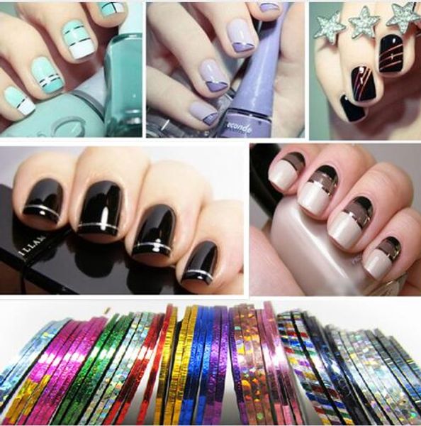 all for nail 30pcs/set striping tape line nail art decoration sticker diy nail stickers mix color rolls, Black
all for nail 30pcs/set striping tape line nail art decoration sticker diy nail stickers mix color rolls, Black