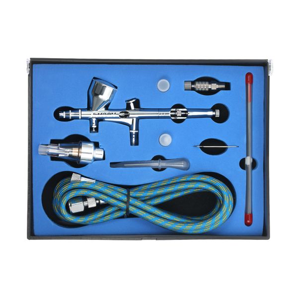 kkmoon professional airbrush kit dual action spray gun gravity feed paint gun 9cc 0.2/0.3/0.5mm air brush for art body painting
kkmoon professional airbrush kit dual action spray gun gravity feed paint gun 9cc 0.2/0.3/0.5mm air brush for art body painting