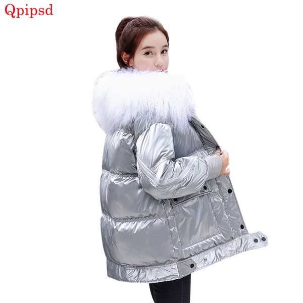 winter down coats womens 2019 fashion big fur collar down jacket coat female thicken warm parkas coat ladies silver outcoat, Black
winter down coats womens 2019 fashion big fur collar down jacket coat female thicken warm parkas coat ladies silver outcoat, Black