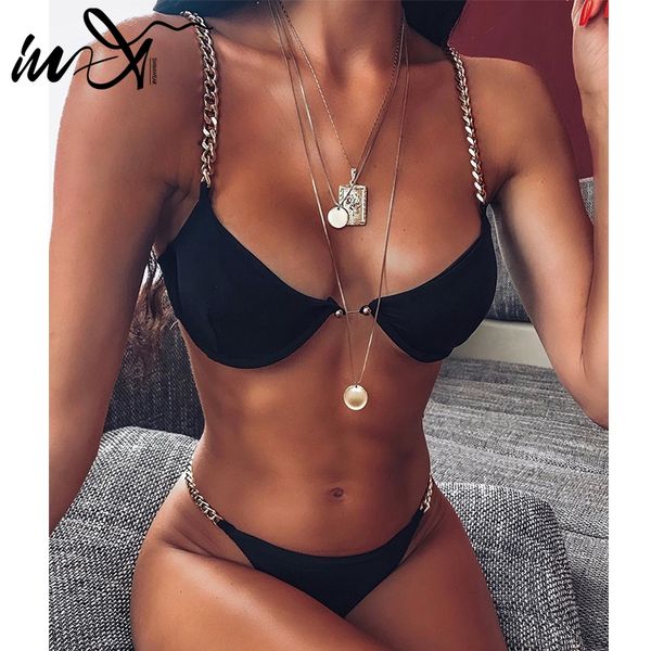in-x push up bikini 2020 chain black swimsuit female high cut swimwear women biquini summer bathers bathing suit women new
in-x push up bikini 2020 chain black swimsuit female high cut swimwear women biquini summer bathers bathing suit women new