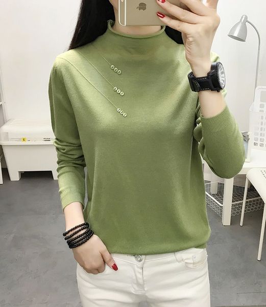 women's sweaters sweater spring clothing 2021 knitting bottoms and autumn thin style, White;black
women's sweaters sweater spring clothing 2021 knitting bottoms and autumn thin style, White;black