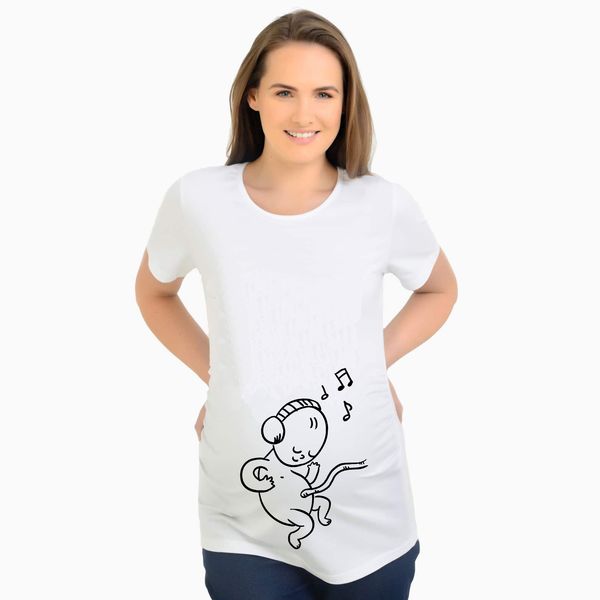 baby inside listen to music song funny print maternity pregnant t-shirt for pregnancy women tees premama summer clothes, White
baby inside listen to music song funny print maternity pregnant t-shirt for pregnancy women tees premama summer clothes, White