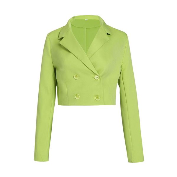 women's spring autumn blazer solid color double breasted casual office short blazers suit female, White;black
women's spring autumn blazer solid color double breasted casual office short blazers suit female, White;black