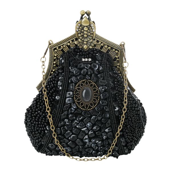 women's vintage style beaded and sequined evening bag wedding party handbag clutch purse
women's vintage style beaded and sequined evening bag wedding party handbag clutch purse