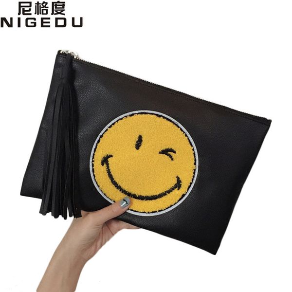 cute smile clutch bag fashion tassel women's clutches little bag ladies handbags bolsa franja bags ing
cute smile clutch bag fashion tassel women's clutches little bag ladies handbags bolsa franja bags ing