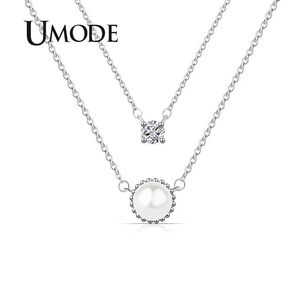 umode round pearl necklaces korean layered chain necklaces women girls gift choker square cubic zirconia fashion jewelry un0334, Silver
umode round pearl necklaces korean layered chain necklaces women girls gift choker square cubic zirconia fashion jewelry un0334, Silver