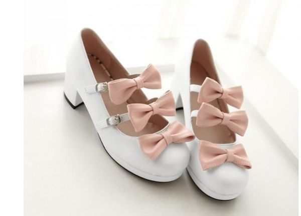 2018 bowknot women's shoes in spring and autumn with new coarse heel round head@26, Black
2018 bowknot women's shoes in spring and autumn with new coarse heel round head@26, Black