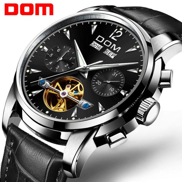 dom brand fashion men watches leather strap men's automatic mechanical wrist watch luminous clock men relogio m-75l-1mw, Slivery;brown
dom brand fashion men watches leather strap men's automatic mechanical wrist watch luminous clock men relogio m-75l-1mw, Slivery;brown
