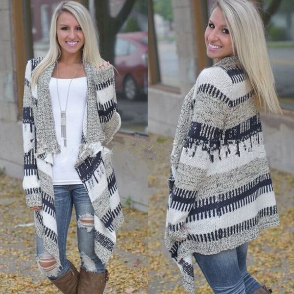 fashion patchwork shirt women basic coats irregular long-sleeved knitted sweater women winter autumn outwear shirt, White
fashion patchwork shirt women basic coats irregular long-sleeved knitted sweater women winter autumn outwear shirt, White