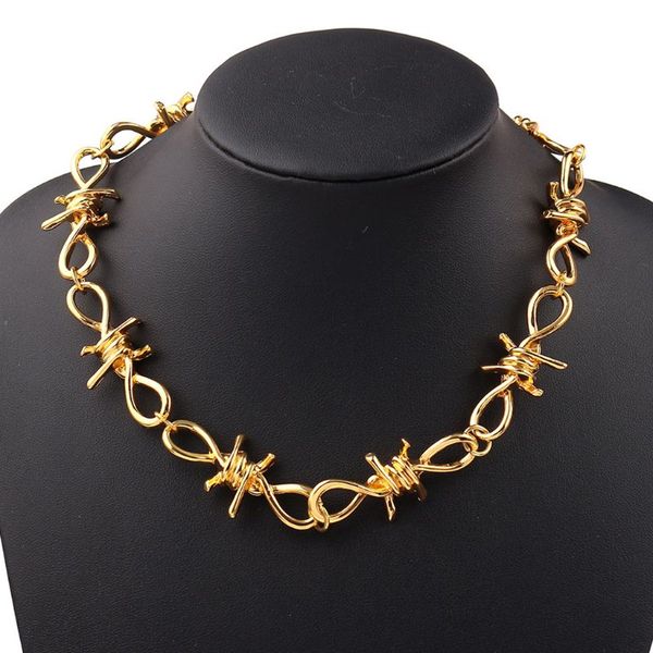 fashion men punk thorns necklace women personality rock bramble clavicle chain hip hop collars jewelry party gifts, Silver
fashion men punk thorns necklace women personality rock bramble clavicle chain hip hop collars jewelry party gifts, Silver