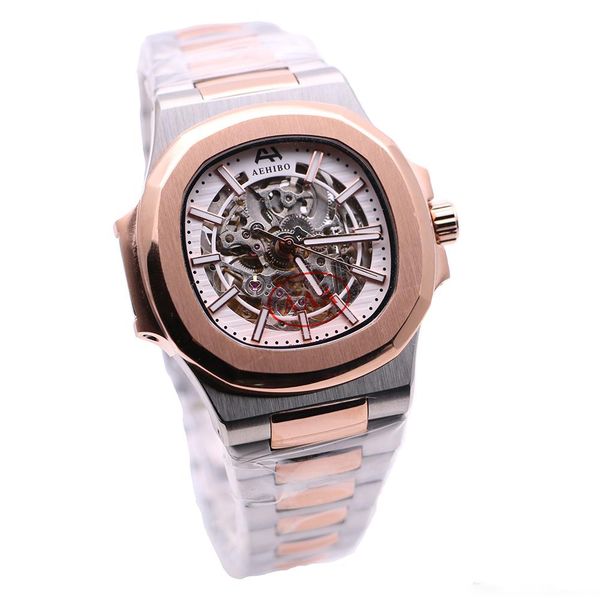 mechanical two bracelet tone automatic crystal aehibo skeleton dial watch 42mm oval wristwatches transparent white mens watches sapphir whti, Slivery;brown
mechanical two bracelet tone automatic crystal aehibo skeleton dial watch 42mm oval wristwatches transparent white mens watches sapphir whti, Slivery;brown