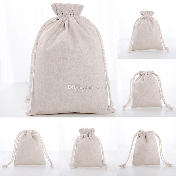 linen drawstring pouch bags reusable shopping bag party candy favor sack cotton gift packaging storage bags wx9-1488
linen drawstring pouch bags reusable shopping bag party candy favor sack cotton gift packaging storage bags wx9-1488