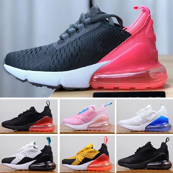 

nike air max 270 2019 детские кроссовки детские кроссовки детские баскетбольные кроссовки волк серый малыш спортивные кроссовки для мальчика, Black