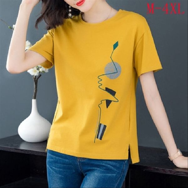 printed headdress short-sleeved t-shirt female 2020 loose large size women's weight fat mm base shirt fashion, White
printed headdress short-sleeved t-shirt female 2020 loose large size women's weight fat mm base shirt fashion, White
