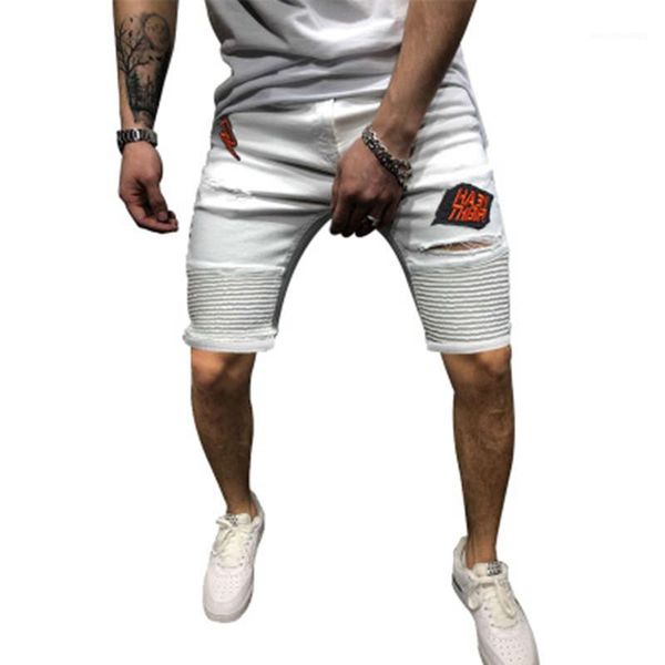 shorts hole straight shorts jeans for men summer white jeans mens folds hole embroidery jeans denim shorts slim casual knee length zipper, White;black
shorts hole straight shorts jeans for men summer white jeans mens folds hole embroidery jeans denim shorts slim casual knee length zipper, White;black