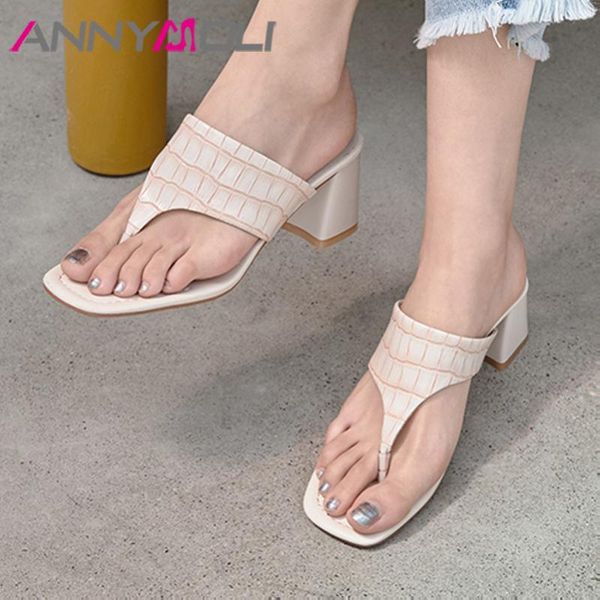 annymoli flip flop slippers woman high heels block heel slides square toe sandals casual ladies shoes summer beige apricot 33-40, Black
annymoli flip flop slippers woman high heels block heel slides square toe sandals casual ladies shoes summer beige apricot 33-40, Black