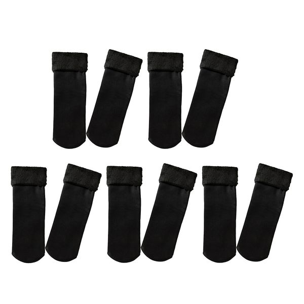 5pairs womens super soft fuzzy plush warm winter home sleeping slipper socks, Black;white
5pairs womens super soft fuzzy plush warm winter home sleeping slipper socks, Black;white