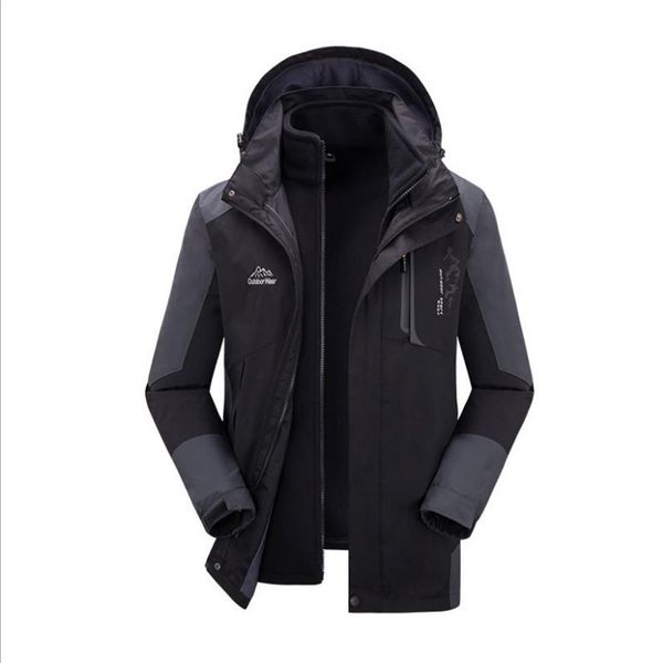 3 in 1 outdoor mountaineering clothing waterproof windproof winter fishing riding jacket thickened skiing jacket, Blue;black
3 in 1 outdoor mountaineering clothing waterproof windproof winter fishing riding jacket thickened skiing jacket, Blue;black