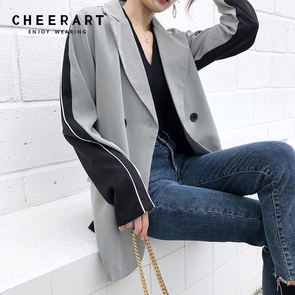 cheerart 2019 повседневный blazer женщины лоскутная blazer весна костюм куртка женщин blaser пальто управление леди femme, White;black
cheerart 2019 повседневный blazer женщины лоскутная blazer весна костюм куртка женщин blaser пальто управление леди femme, White;black