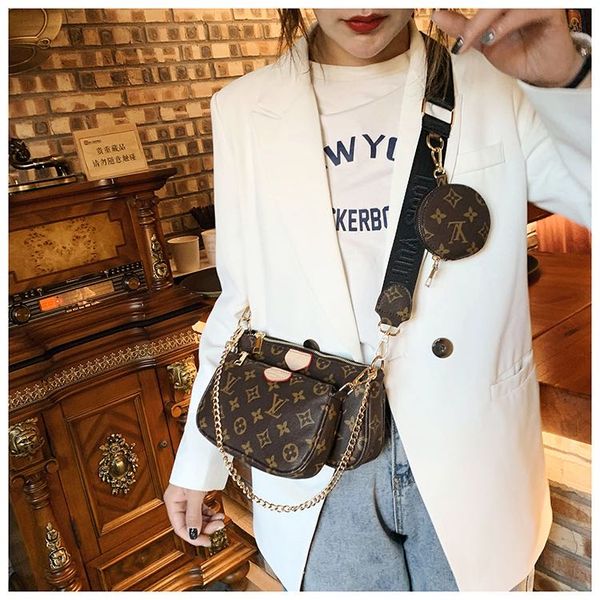 2020 women 3piece set famous shoulder bag luxury handbags purses chain fashion #13;lv louis vuitton crossbody bag 
2020 women 3piece set famous shoulder bag luxury handbags purses chain fashion #13;lv louis vuitton crossbody bag