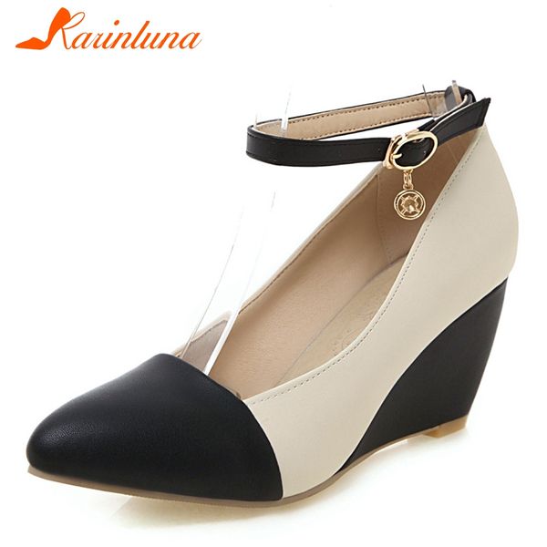 karinluna 2019 new office mixed colors women pumps wedges shoes woman ankle strap pumps woman shoes women size 34-43, Black
karinluna 2019 new office mixed colors women pumps wedges shoes woman ankle strap pumps woman shoes women size 34-43, Black