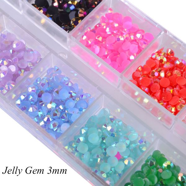 12 color/box 3mm crystal colorful jelly rhinestones 3d nail art decor glitter gems stones manicure diy flatback beads, Silver;gold
12 color/box 3mm crystal colorful jelly rhinestones 3d nail art decor glitter gems stones manicure diy flatback beads, Silver;gold
