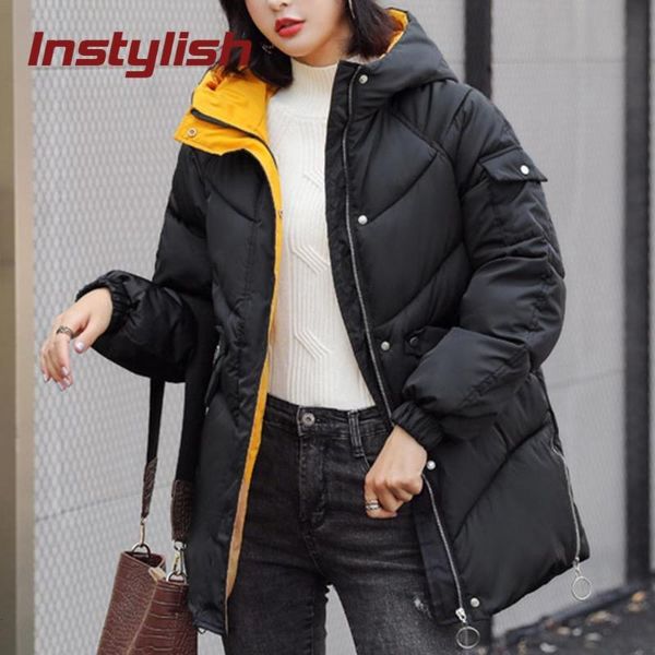 instylish fashion loose parkas women winter korean thick cotton padded jackets streetwear overcoats plus size harajuku outwear, Black
instylish fashion loose parkas women winter korean thick cotton padded jackets streetwear overcoats plus size harajuku outwear, Black