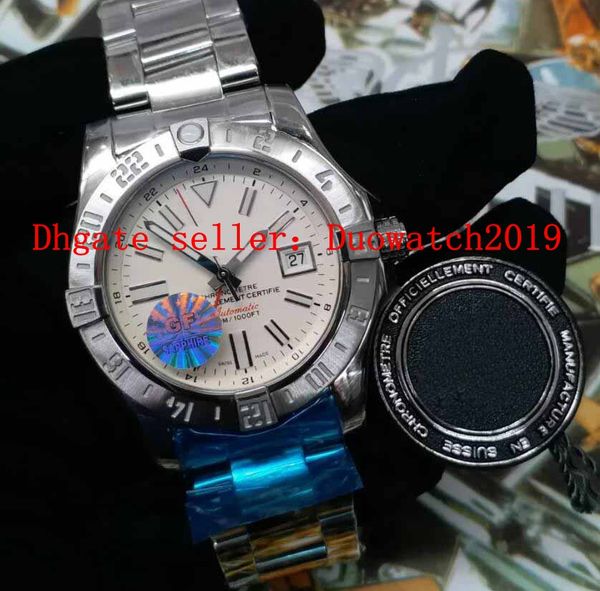 mens luxury 42mm men's gff v3 gf eta 2824 white dial men stainless steel chronometer heritage wristwatches strap men's sport watch, Slivery;brown
mens luxury 42mm men's gff v3 gf eta 2824 white dial men stainless steel chronometer heritage wristwatches strap men's sport watch, Slivery;brown