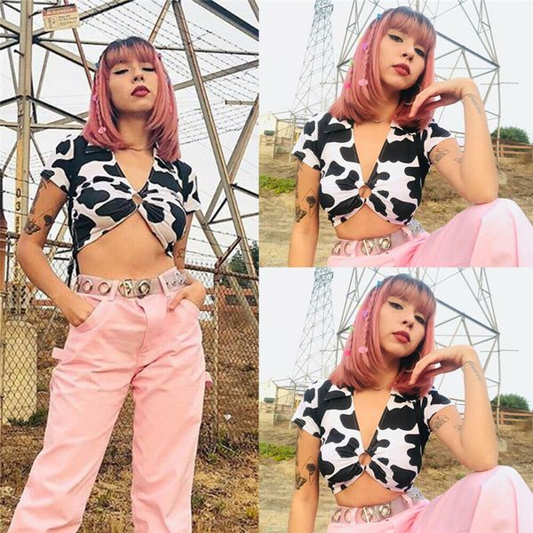 new fashion women summer print t-shirts crop rings bralette short sleeve v neck t shirt girls slim fit t-shirt tees, White
new fashion women summer print t-shirts crop rings bralette short sleeve v neck t shirt girls slim fit t-shirt tees, White