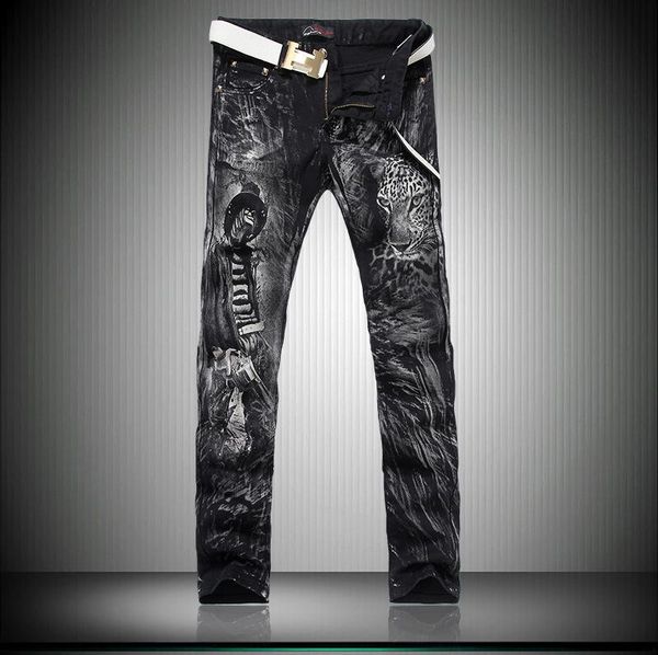 fashion luxury men's jeans first choice with leather and hoodies slim fit motorcycle biker denim for men's hip hop jeans size 28-3, Blue
fashion luxury men's jeans first choice with leather and hoodies slim fit motorcycle biker denim for men's hip hop jeans size 28-3, Blue